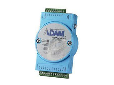 Bild von Type: ADAM-6060, IP-Steuerbox
Eingänge: 6x digital
Ausgänge: 6x Relais pot.frei
Stromversorgung: 